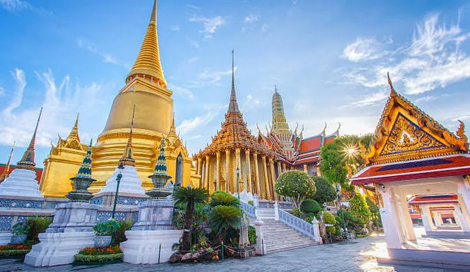 Grand Palace temple complex in Bangkok, Thailand