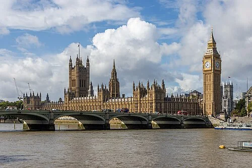 Westminster Bridge with Palace of Westminster, London