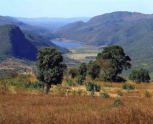Vue du Limpopo en Afrique du Sud.