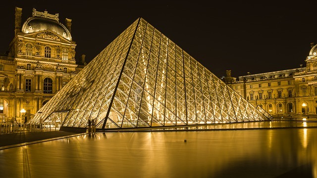 The Louvre Museum in Paris, France